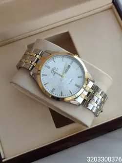 ساعت مردانه مارک orient تقویم دار و روز شمار به همراه قفل ضامن دار کد ۱۹۱۵۲۸۵