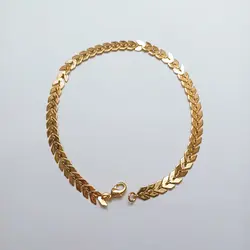 پابند طرح خوشه گندم دخترانه طلایی کد ۱۳۱۰۰۱۵