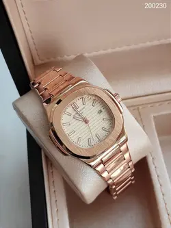 ساعت مردانه فلزی پتک فلیپ دو قفله مخفی تقویم دار کد 1916059