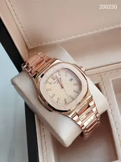 ساعت مردانه فلزی پتک فلیپ دو قفله مخفی تقویم دار کد 1916059
