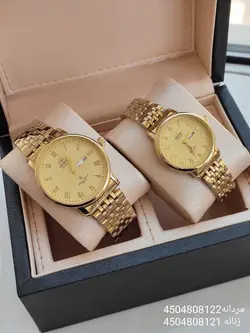 ست ساعت فلزی اورینت هک مارک روی قفل جنس استیل باکیفیت رنگ ثابت کد 2115227