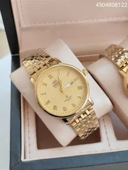 ست ساعت فلزی اورینت هک مارک روی قفل جنس استیل باکیفیت رنگ ثابت کد 2115227