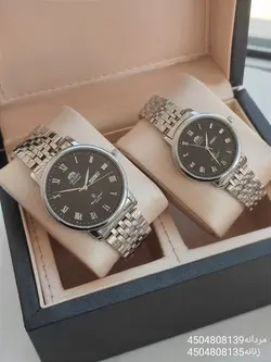 ست ساعت فلزی اورینت هک مارک روی قفل جنس استیل باکیفیت رنگ ثابت کد 2115227