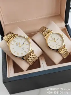 ست ساعت فلزی اورینت هک مارک روی قفل جنس استیل باکیفیت رنگ ثابت کد 2115227