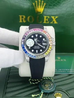 ساعت مردانه رولکس مدل دیت جاست موتور اتومات ساخت ژاپن جنس شیشه کریستال ضد خش بدنه استیل ضد زنگ و ضد حساسیت کد 1917617