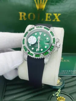 ساعت مردانه رولکس مدل دیت جاست موتور اتومات ساخت ژاپن جنس شیشه کریستال ضد خش بدنه استیل ضد زنگ  کد 1917615