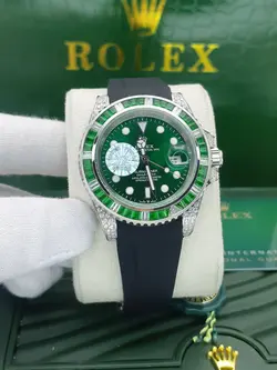 ساعت مردانه رولکس مدل دیت جاست موتور اتومات ساخت ژاپن جنس شیشه کریستال ضد خش بدنه استیل ضد زنگ  کد 1917614