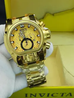 ساعت اینویکتا طرح زئوس سه موتوره فعال کیفیت موتور عالی کوارتز جنس استیل ضدزنگ و ضد حساسیت شیشه سافیر ضدخش و ضدآب کد  1917819