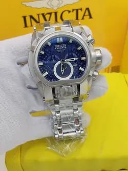 ساعت اینویکتا طرح زئوس سه موتوره فعال کیفیت موتور عالی کوارتز جنس استیل ضدزنگ و ضد حساسیت شیشه سافیر ضدخش و ضدآب کد 1917812