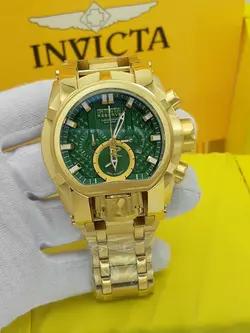 ساعت اینویکتا طرح زئوس سه موتوره فعال کیفیت موتور عالی کوارتز جنس استیل ضدزنگ و ضد حساسیت شیشه سافیر ضدخش و ضدآب کد 1917807