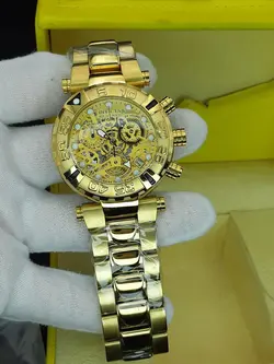 ساعت مردانه اینویکتا سوباکو سه موتوره فعال کیفیت عالی کوارتز جنس استیل ضدزنگ و ضدحساسیت و شیشه ضدخش و ضدآب کد 1917794