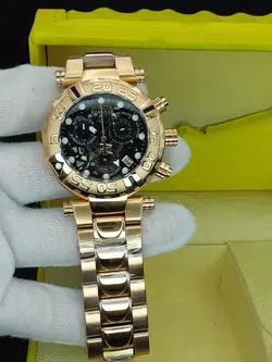 ساعت مردانه اینویکتا سوباکو سه موتوره فعال کیفیت عالی کوارتز جنس استیل ضدزنگ و ضدحساسیت و شیشه ضدخش و ضدآب کد 1917791