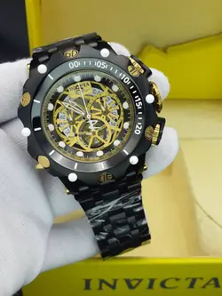 ساعت مردانه اینویکتا طرح کوسه سه موتور فعال ساخت ژاپن جنس استیل با کیفیت وشیشه ضدخش کد 1917780