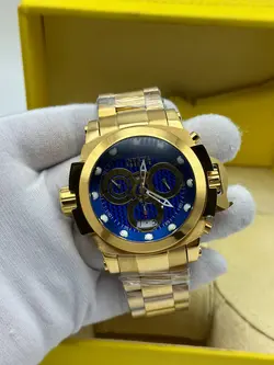 ساعت مردانه اینویکتا مستر المپیا دو صفحه سه موتوره فعال کیفیت عالی ساخت ژاپن جنس استیل با کیفیت رنگ ثابت کد 1917766