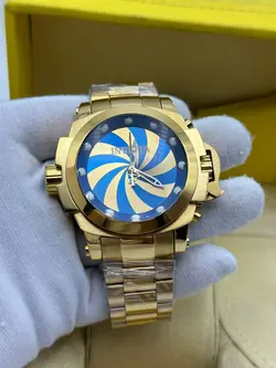 ساعت مردانه اینویکتا مستر المپیا دو صفحه سه موتوره فعال کیفیت عالی ساخت ژاپن جنس استیل با کیفیت رنگ ثابت کد 1917766