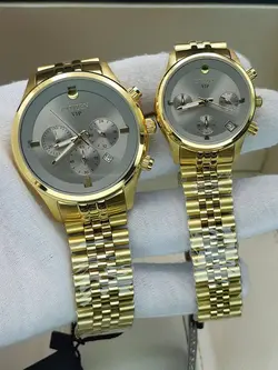 ست ساعت زنانه و مردانه سیتیزن سه موتوره فعال موتور ژاپن کیفیت عالی جنس استیل رنگ ثابت کد 2115460