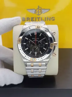 ساعت مردانه بریتلینگ موتور ساخت ژاپن جنس تمام استیل شیشه ضدخش سه موتور فعال کد 1917997