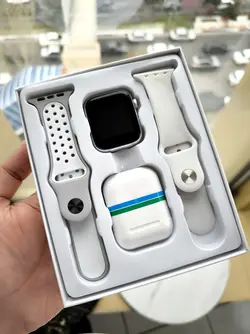 ساعت هوشمند w26 pro max قدم شمار و ضربان قلب دارای ایرپاد طرح اپل همراه با یک بند اضافه کد 1918855