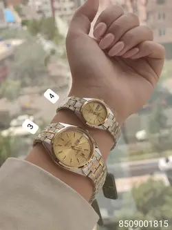 ست ساعت مردانه و زنانه Phili persio موتور ژاپن دو تقویم رنگ ثابت ضدآب کد 2115626