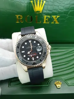 ساعت مردانه رولکس یاخ مستر (موتور باطری) کیفیت عالی موتور ژاپن بند رابر جنس شیشه کریستال ضد خش کد 1917582 1918981