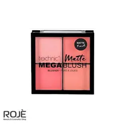 پلت رژگونه تکنیک Technic مدل Mega MatteTechnic Matte finish Mega Blush
