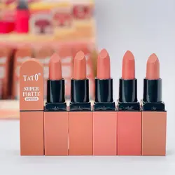 پک رژ لب جامد تاتو 6 عددی