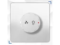 کلید و پریز کریستال سفید طلایی آسیا الکتریک