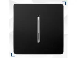 کلید و پریز کریستال مشکی نقره ای آسیا الکتریک