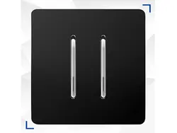 کلید و پریز کریستال مشکی نقره ای آسیا الکتریک