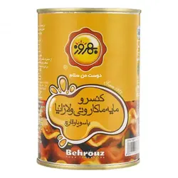 کنسرو مایه ماکارونی و لازانیا سویا با قارچ بهروز (۴۱۵ گرم) - سوپر مارکت اینترنتی روشن مارت