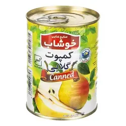 کمپوت گلابی خوشاب (۳۵۰ گرم) - سوپر مارکت اینترنتی روشن مارت