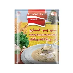 سوپ جو و قارچ آماده لذیذ (۶۵ گرم) - سوپر مارکت اینترنتی روشن مارت