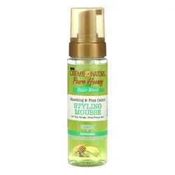 موس استايلينگ و کنترل وز عسل و آووکادو کرم اف نيچراورجینالCreme of Nature Honey & Avocado Styling Mousse