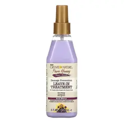 آبرسان ویتامینه و مغذی درمانی بعد حمام آکای بری کرم آف نیچراورجینالCREME OF NATURE Pure Honey Hair Food Damage Prevention Leave‐In Treatment