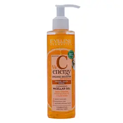 ‎ميسلار ژلي پوست چرب و مختلط ويتامين سي اولايناورجینالEveline  Energy Organic Booster Bio Vitamin C  CLEANSING MICELLAR GEL