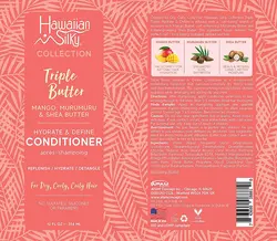 نرم کننده داخل حمام هوايان  سيلکياورجینالHawaiian Silky Triple Butter Hydrate & Define Conditioner