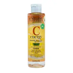 تونر ويتامين سي شاداب و روشن کننده صورت اولايناورجینالEveline Vit C Energy Organic Booster Bio Vitamin C Illuminating Toner