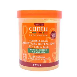 ژل استايلينگ و رطوبت رسان بذر کتان و زيتون کنتواورجینال Cantu Shea Butter Moisture Retention Styling Gel with Flaxseed and Olive Oil