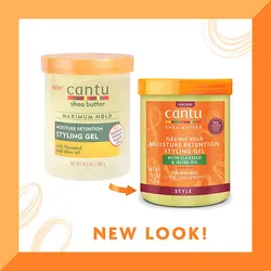 ژل استايلينگ و رطوبت رسان بذر کتان و زيتون کنتواورجینال Cantu Shea Butter Moisture Retention Styling Gel with Flaxseed and Olive Oil