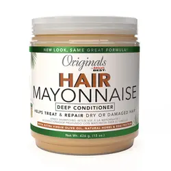 ماسک مو مايونز داخل حمام آفريکاز بست ( 426 گرم )اورجینالAfrica's Best Hair Mayonnaise with Olive Oil