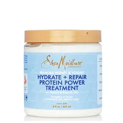 ماسک مو درمانی داخل حمام آبرسان و پروتئین رسان شي مويسچراورجینالMANUKA HONEY & YOGURT HYDRATE 
REPAIR  PROTEIN-STRONG TREATMENT