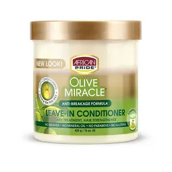 آبرسان و نرم کننده بعد حمام زيتون کاسه ای آفريکن پرايداورجینالOlive Miracle Leave-In Conditioner Cream