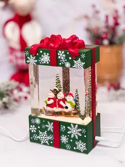 دکوری موزیکال آدم برفی اسکی سوار