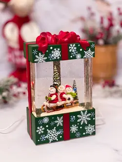 دکوری موزیکال آدم برفی اسکی سوار