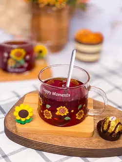 ماگ پیرکس زیربامبو آفتابگردان