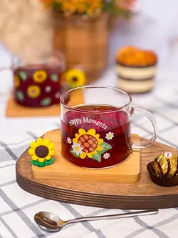 ماگ پیرکس زیربامبو آفتابگردان