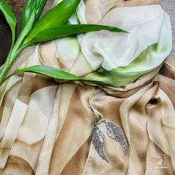 شال حریر ابریشم شاین
