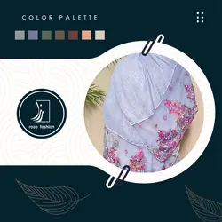 شال نخی لبه گیپور مروارید دوزی