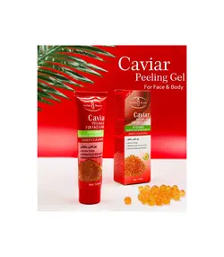 ژل لایه بردار صورت و بدن ایچون بیوتی عصاره خاویار حجم ۱۰۰ میلی لیتر