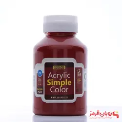 رنگ اکریلیک ساده قرمز سیر سوداکو – 250 میل